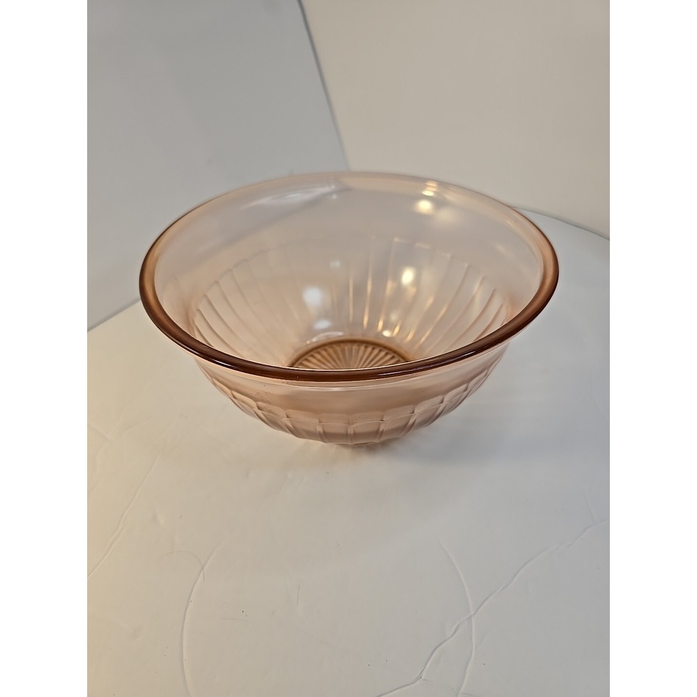 Hazel‎ Atlas Pink Depression Glass Nesting Mixing Bowl Panels 9"